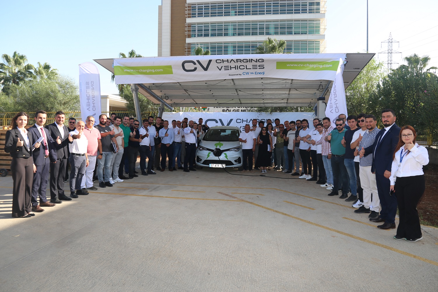 Elektrikli araç şarj istasyonunda ilk diploma CV Charging Vehicles’den
