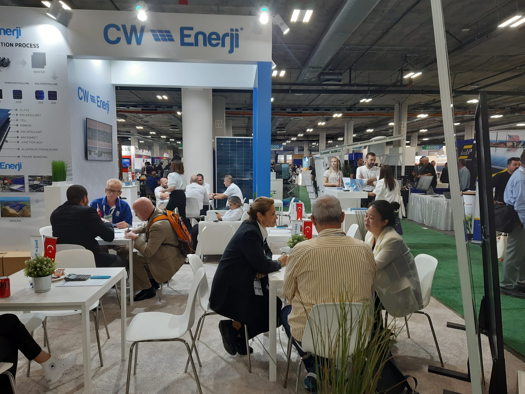CW Enerji güneş panelleri Amerika’da